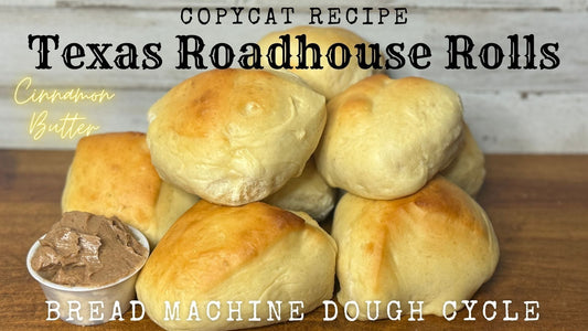 Bread Machine Dough Cycle Copycat Texas Roadhouse Rolls and Cinnamon Honey Butter Recipe