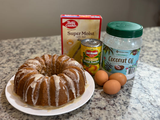 🍑 The Easiest Peach Bundt Cake You’ll Ever Make!