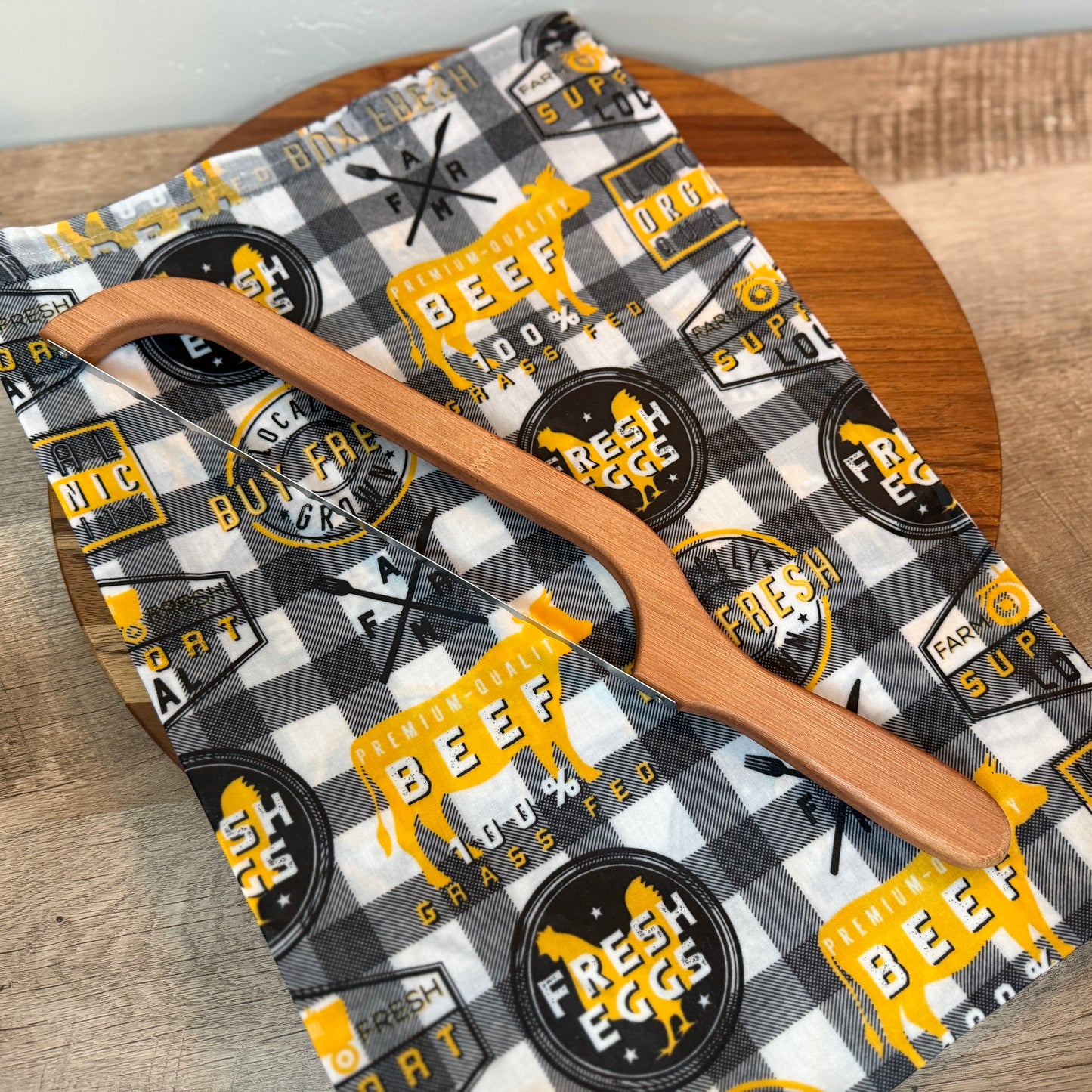 Wooden Bread Bow Knife