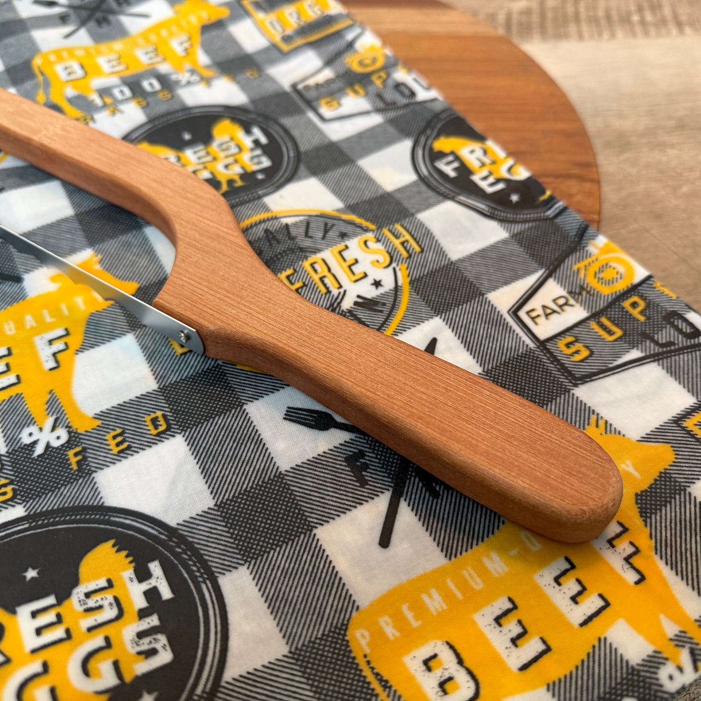 Wooden Bread Bow Knife