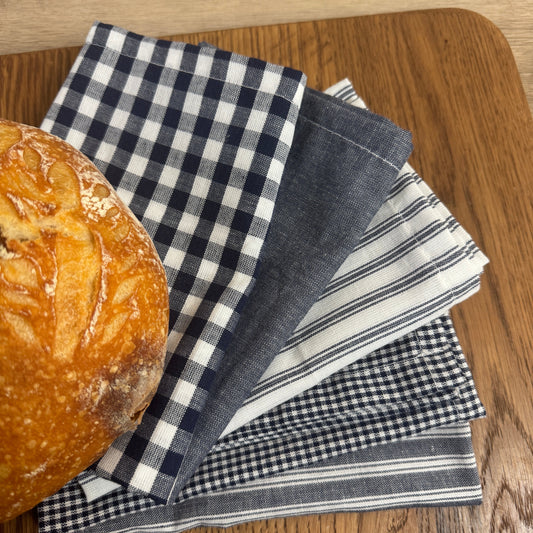 Homespun Kitchen Tea Towels (Set of 5)