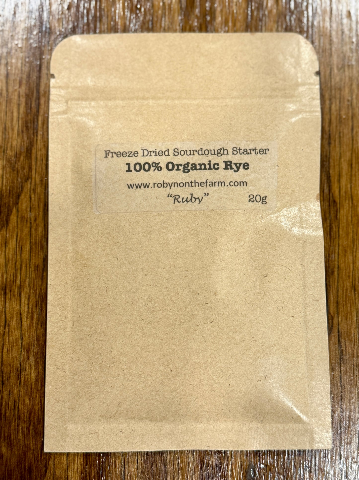 Freeze-Dried Organic Sourdough Starter (100% Organic, Glyphosate Free, and Non-GMO)