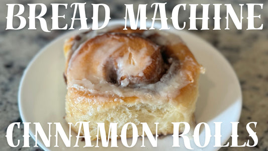 "BEST EVER" Bread Machine Cinnamon Rolls Recipe with Glaze - Dough Cycle Recipe
