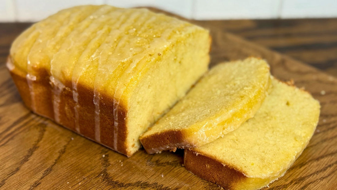 Easiest Lemon Pound Cake EVER (Bread Machine Recipe + Citrus Glaze!)