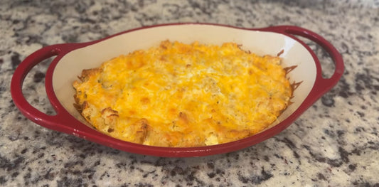 Cheese & Garlic Biscuit Bread Pudding Recipe