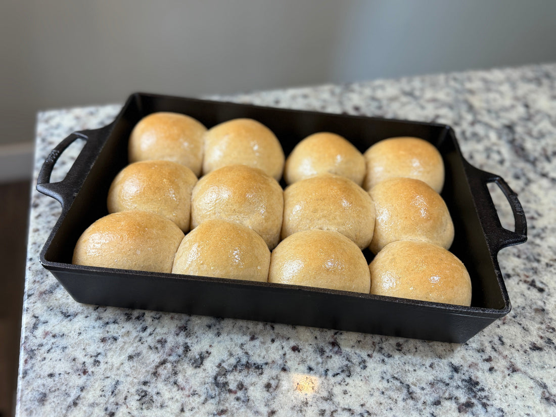 1 Hour Fresh Milled Flour Rolls | NutriMill & Bosch | FMF Hard White Wheat Healthy Homemade Rolls