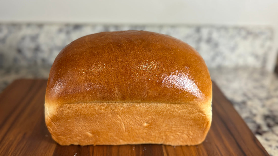 Soft Sandwich Bread: Egg Bread (Dough Cycle + Stand Mixer Directions)