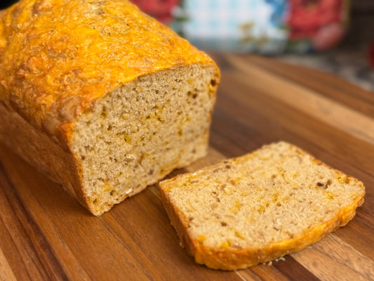 Vintage 5 Ingredient Cheese & Onion Soup Bread | No Knead, No Yeast Quick Bread Recipe