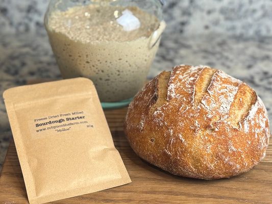 Fresh Milled Flour Sourdough Bread for Beginners - Small Rustic Boule