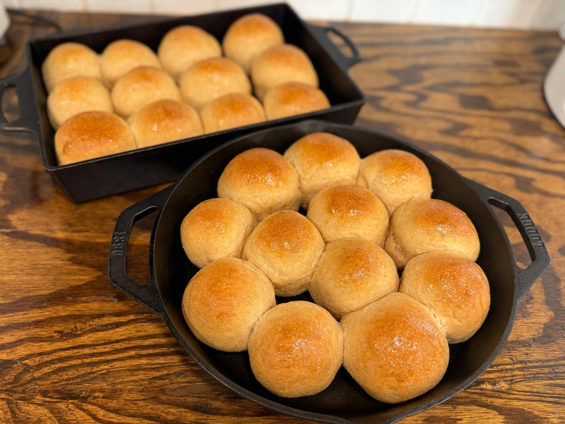 Fresh Milled Flour Rolls - 6 Basic Ingredients