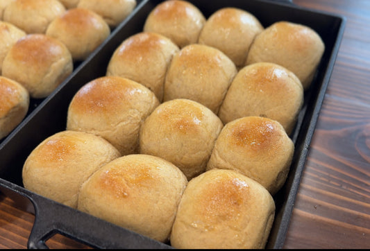 Make Ahead Fresh Milled Flour Rolls (Parbake) Brown N Serve or Bake from Frozen!