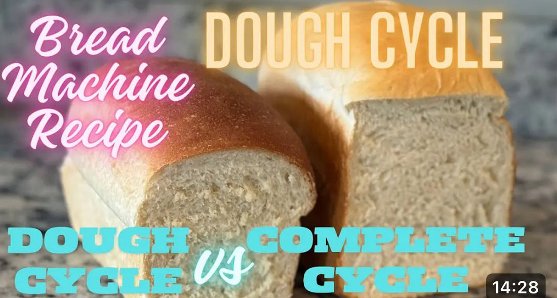 Bread Machine DOUGH CYCLE Recipe- Oven Baked Bread vs Bread Machine Loaf
