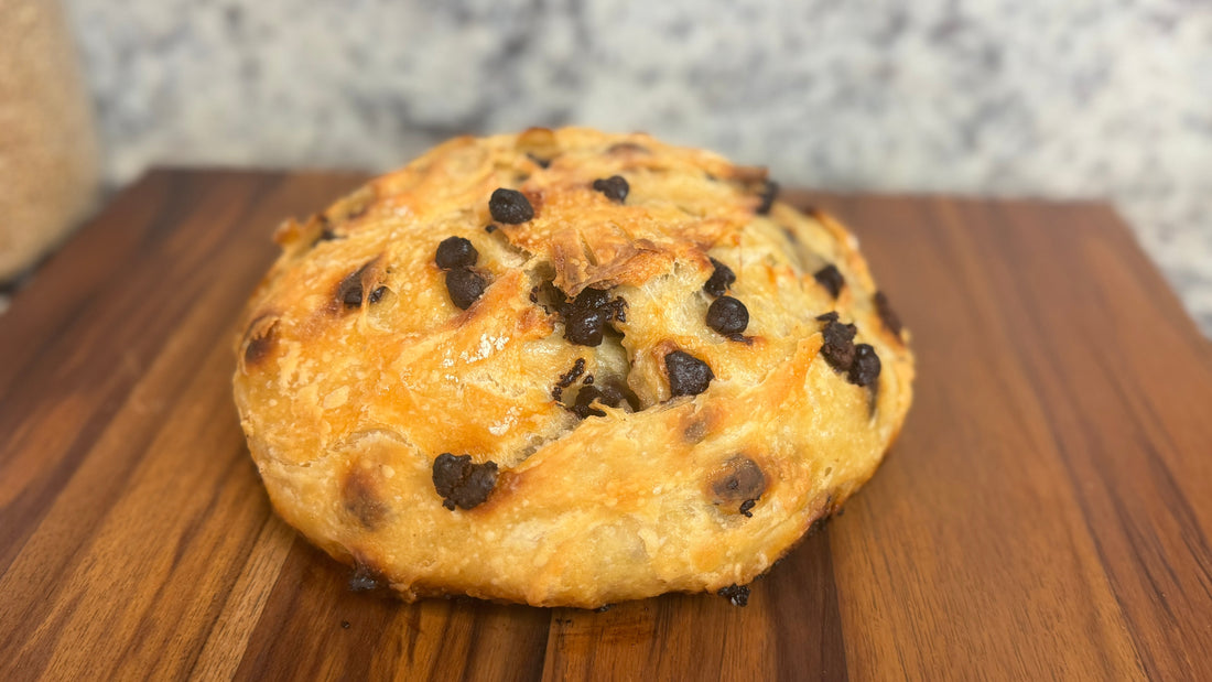Viral Sourdough Croissant Chocolate Chip Bread - Easy Beginner Sourdough Recipe - Unloaf Inclusions