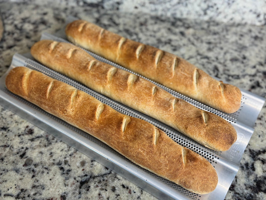 Baguettes - Easy French Baguette Bread Recipe - 4 Ingredients