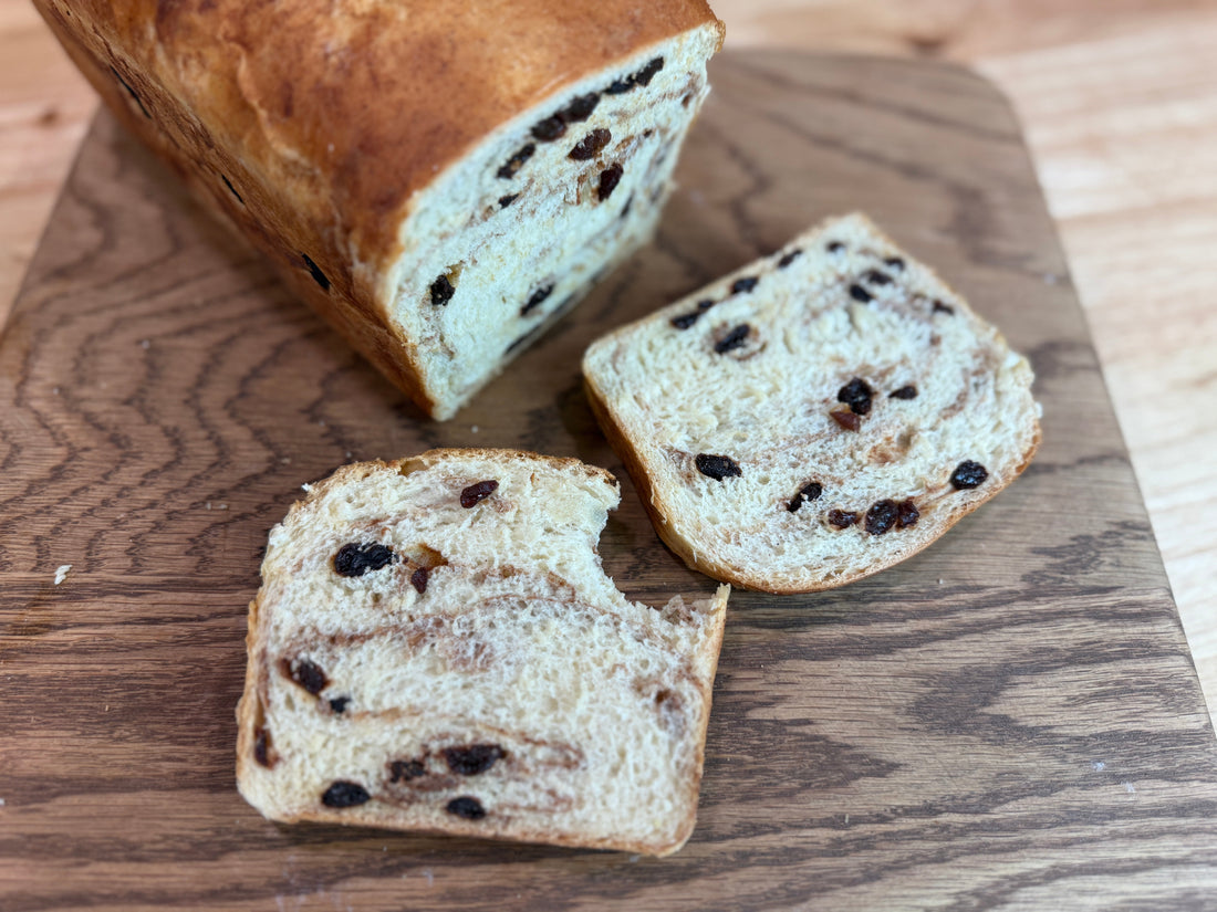 One-Hour Classic Cinnamon Raisin Bread