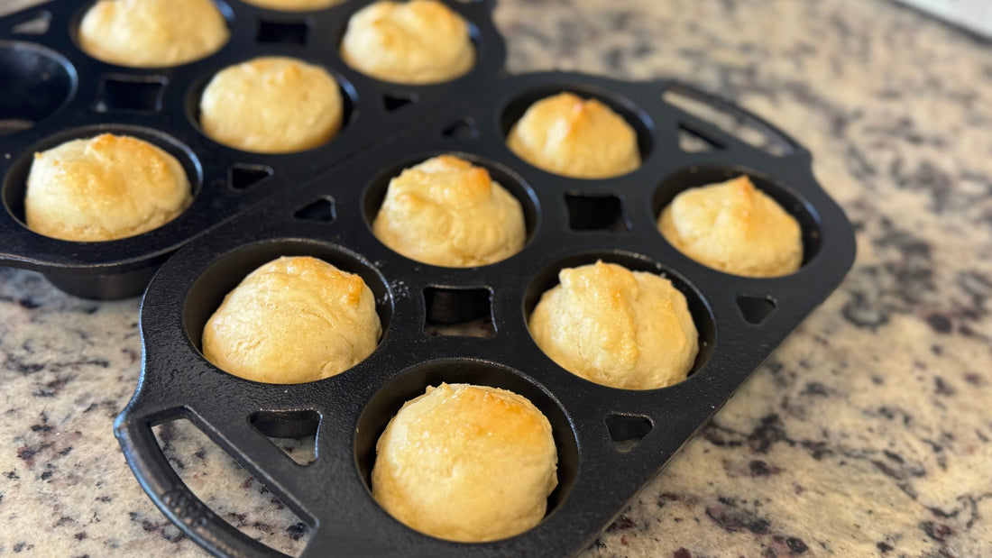 3-Ingredient No-Knead Rolls – No Yeast, Eggs, Butter, or Oil! Easy Drop Biscuits for Beginners