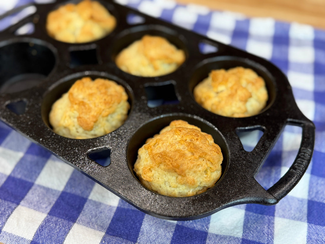 3-Ingredient Butter Muffin Biscuits (No Yeast, No Eggs!)