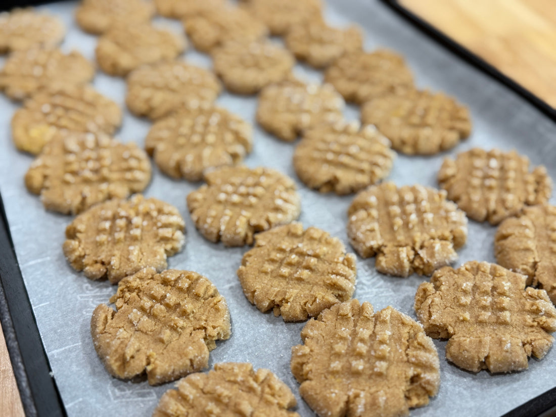 4 Ingredient Peanut Butter Cookies | Easy Gluten Free & Dairy Free Cookie Recipe