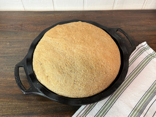 Fresh Milled Flour Peasant Bread (No Knead & 4 Ingredients)