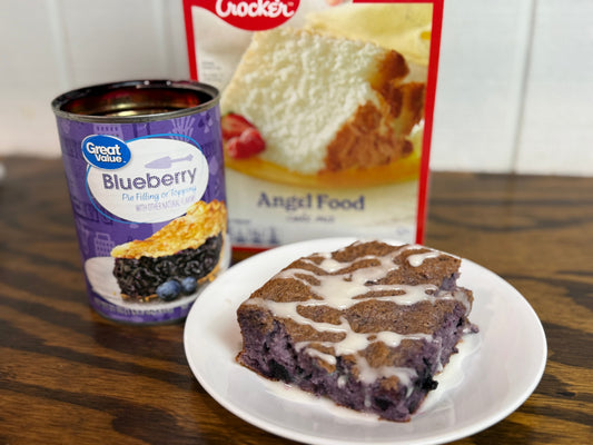 2-Ingredient Blueberry Cloud Cake