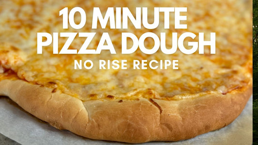 10 Minute Pizza Dough Recipe (NO RISE!)