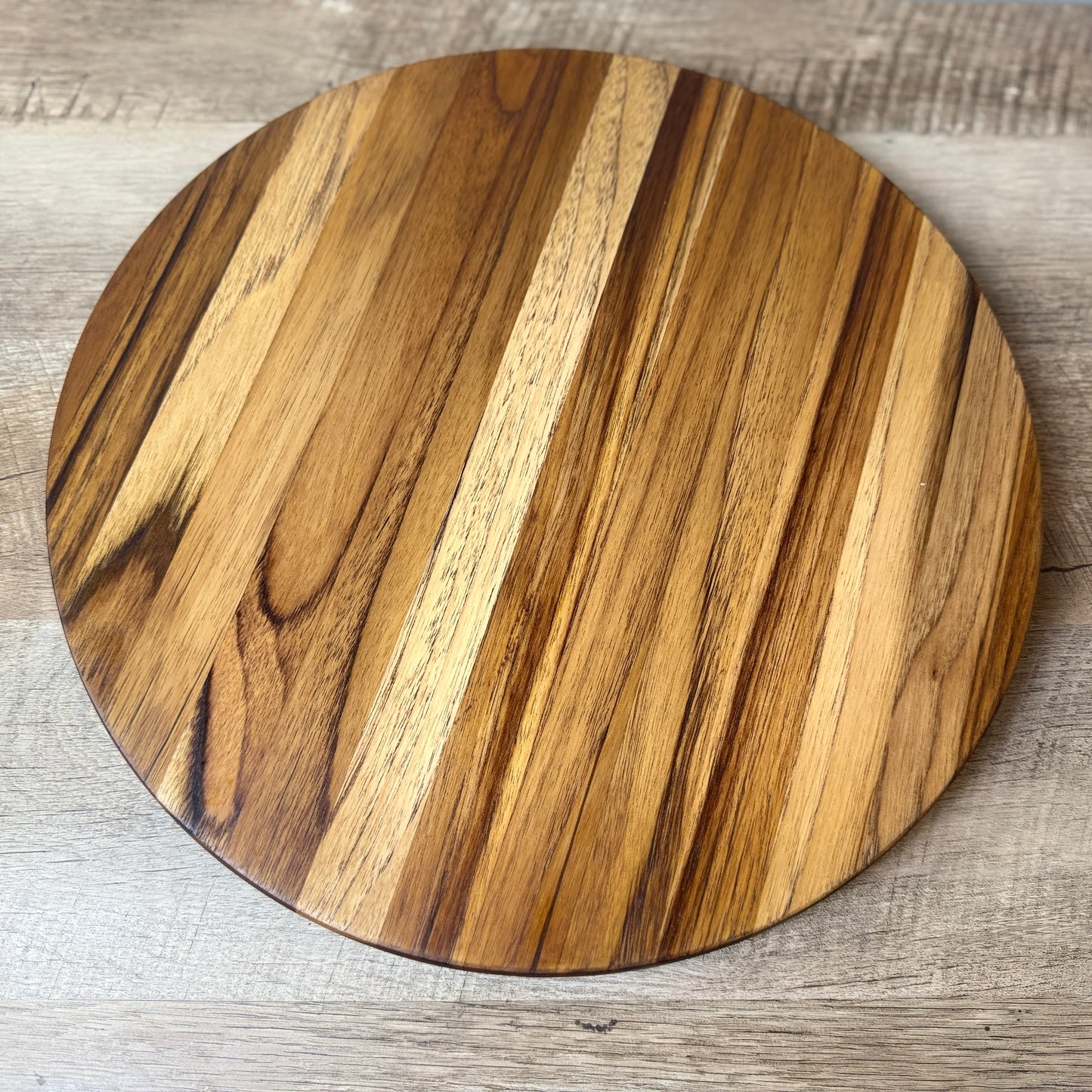 15 inch Round Teak Wood Cutting Board