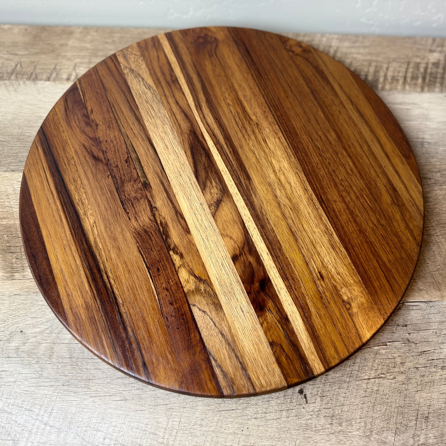 15 inch Round Teak Wood Cutting Board