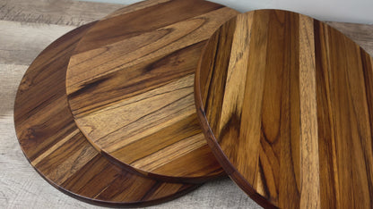 15 inch Round Teak Wood Cutting Board